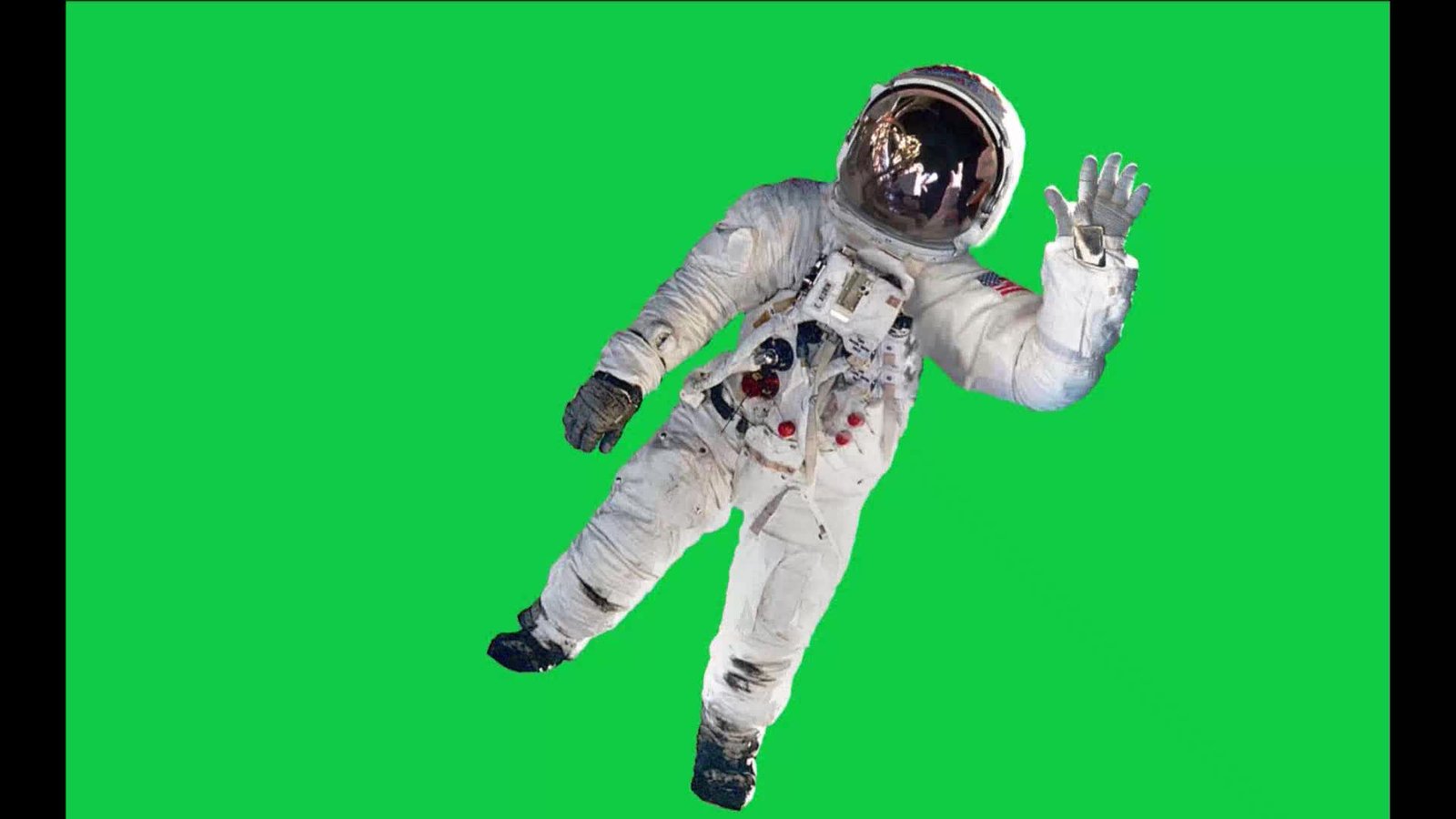 Astronaut Waving Free Green Screen Video preview