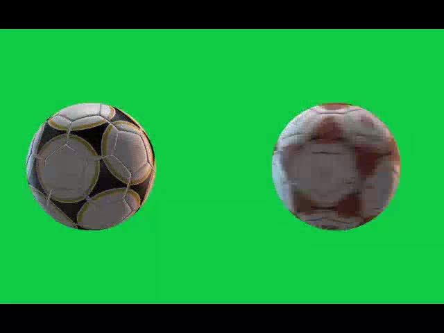 Footballs Spining Free Green Screen Video preview