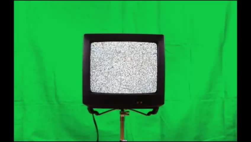 Blank Tv With Green Back Ground preview
