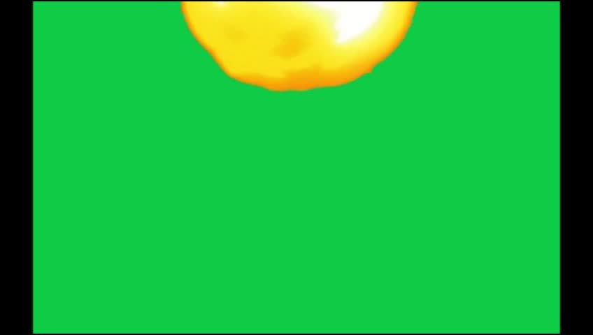 Fire Ball On Hd Green Screen preview