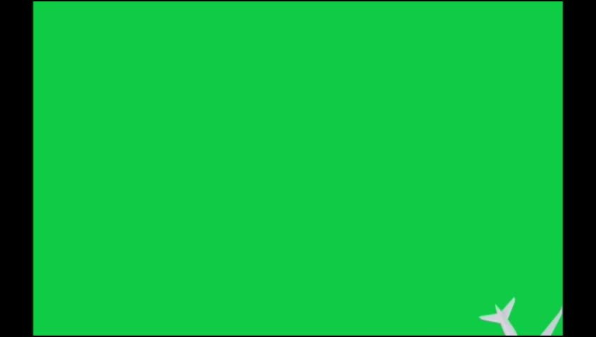 Plane Fly On Green Screen Video preview