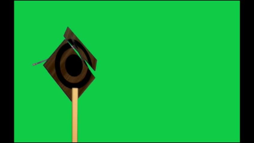 Sign Board On Free Green Screen Video preview