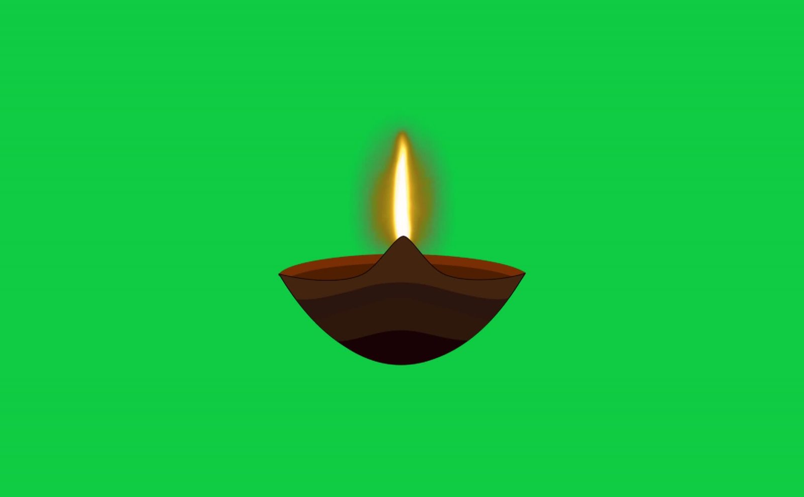 Diya Oil Lamp Burning Free Green Screen Video preview