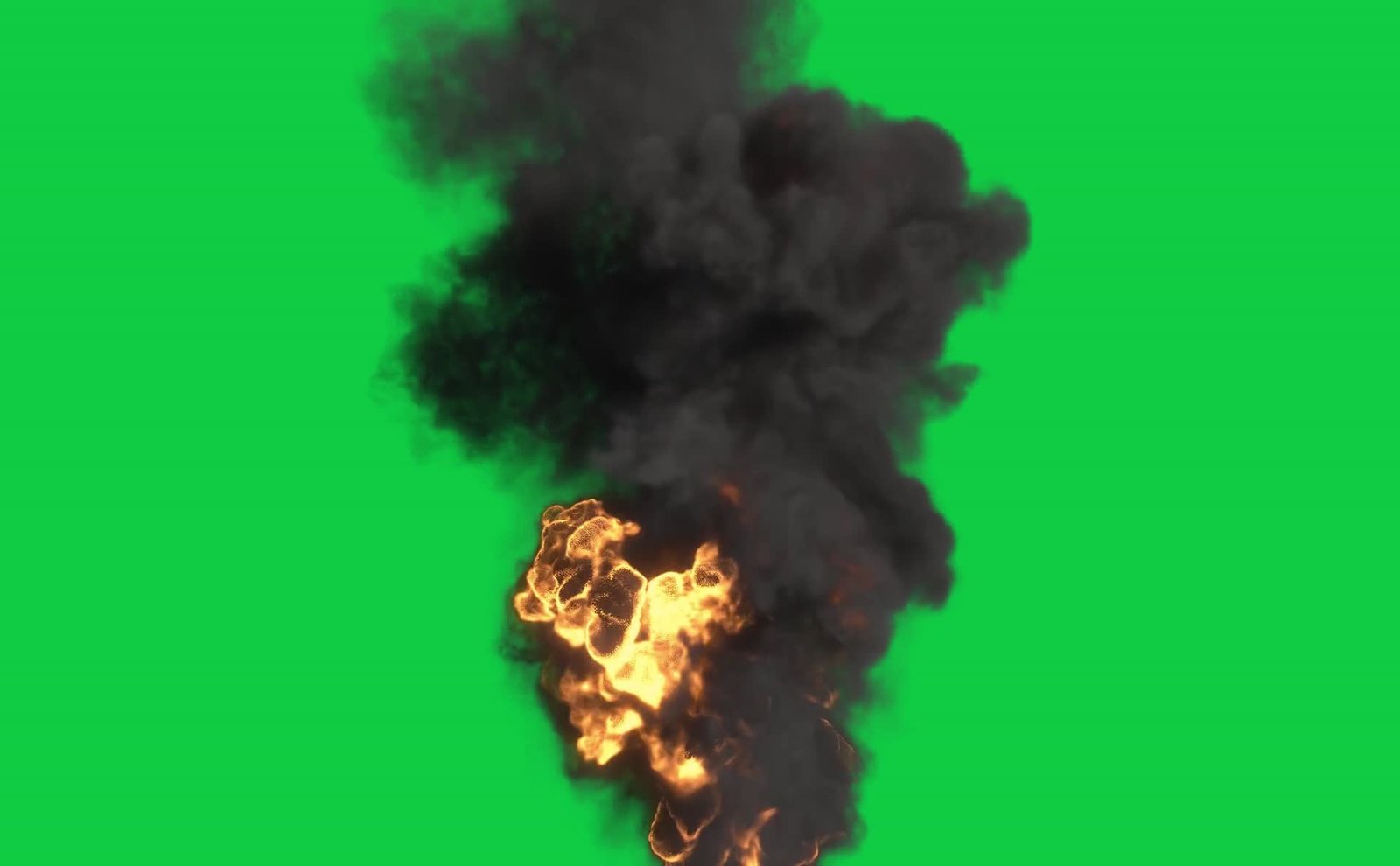 Petrol Fire Blast Green Screen Free Video preview