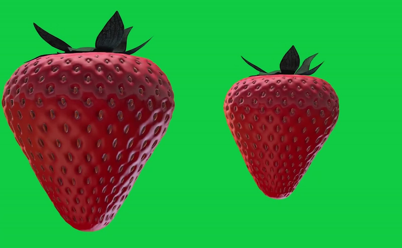 Strawberry Animation Free Green Screen Video preview