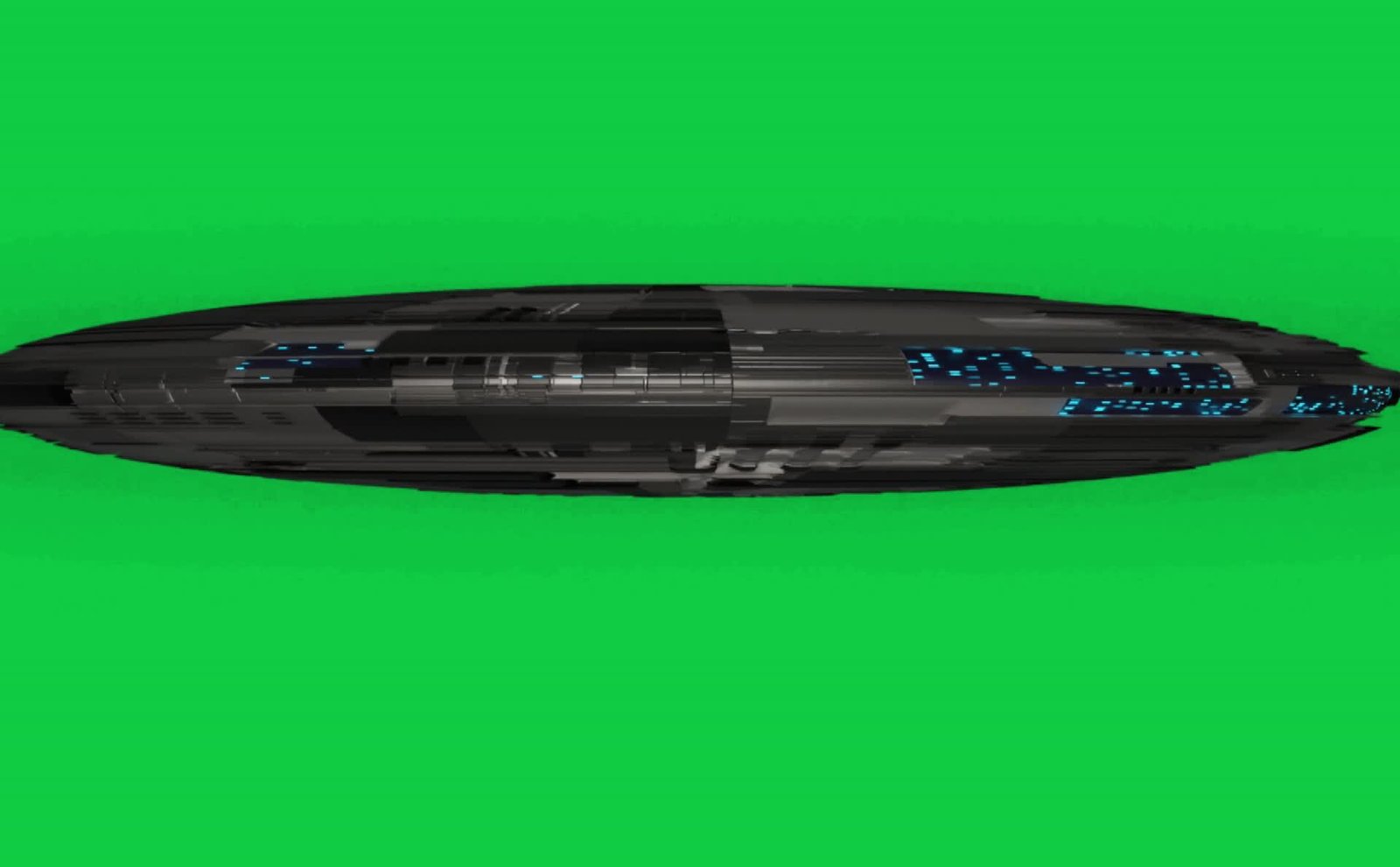 UFO Zoom In Closeup Free Green Screen Video preview