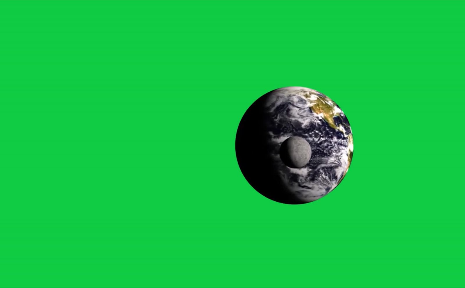 World Globe And Moon Animation Free Green Screen Video preview