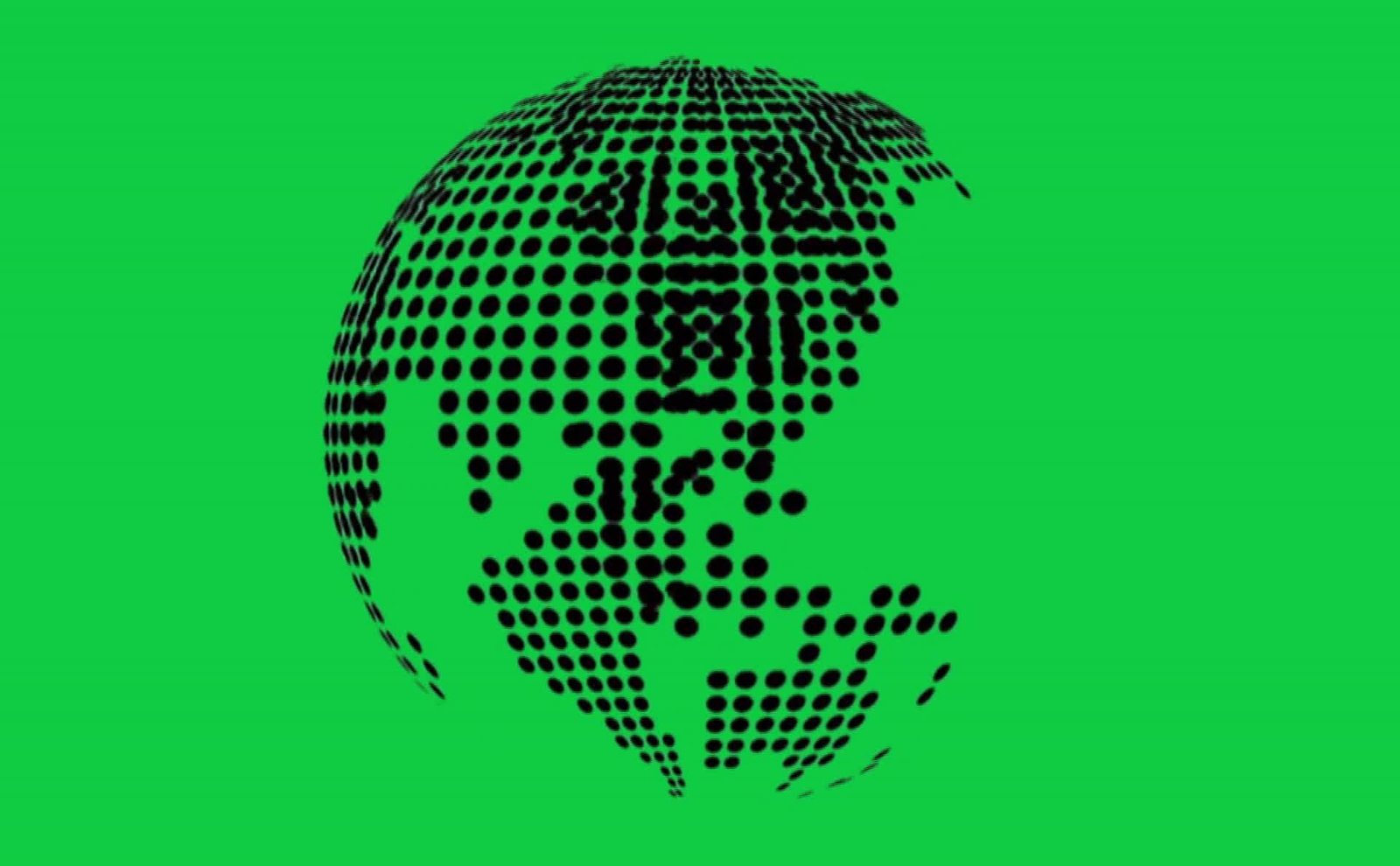 World Globe Pattern Free Green Screen Video preview