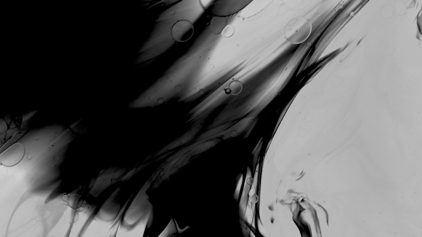 Abstract Video Of A Liquid With Dark Ink Flowing preview