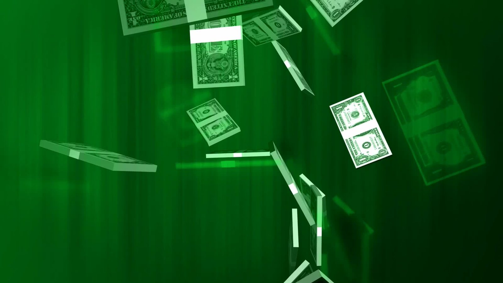 Dollars Flying Abstract Background Video preview