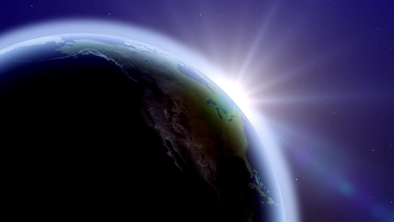 Blue Earth Globe Rotating Background Video preview
